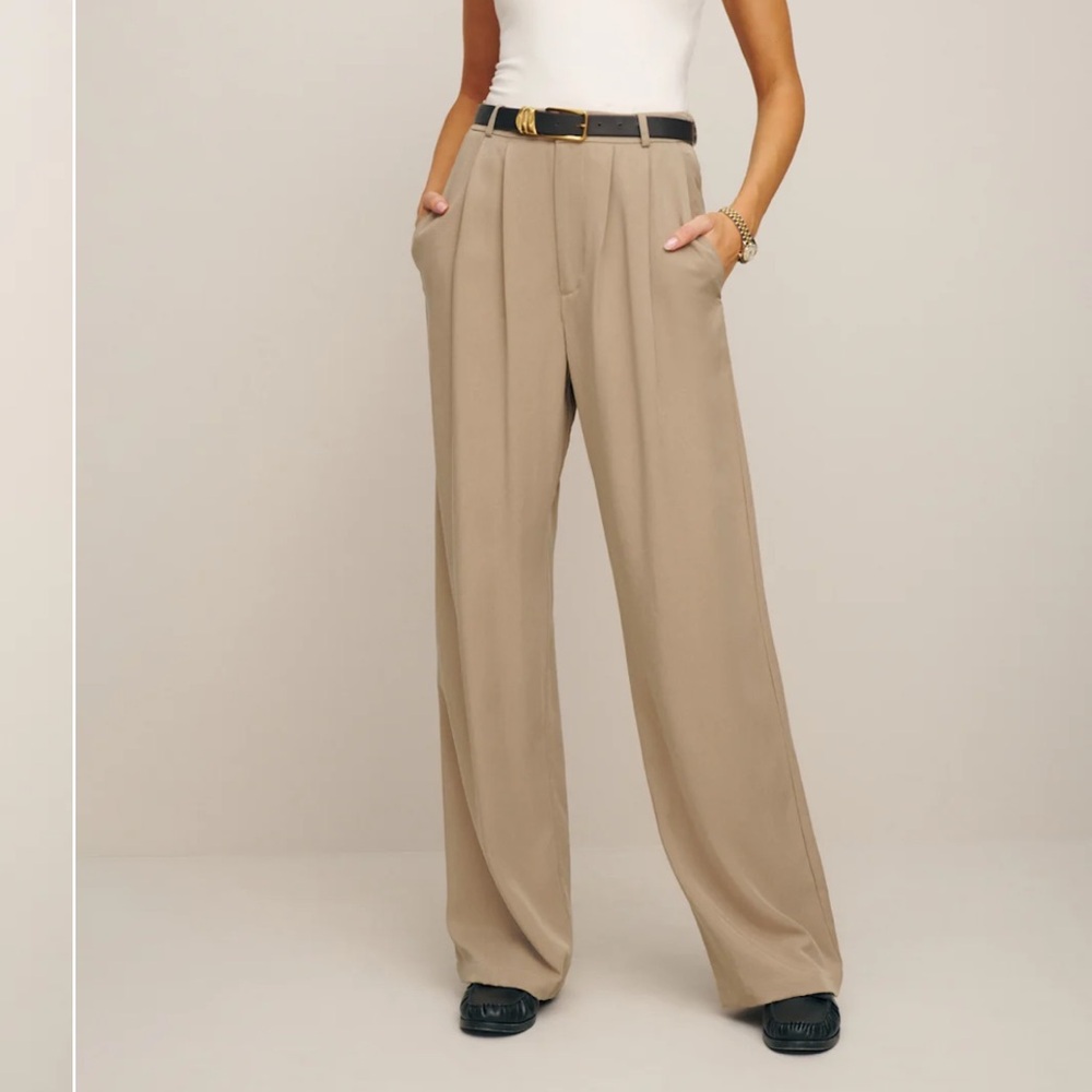 Reformation - Mason Pant in Khaki (size: 8P) NWT - Picture 2 of 14